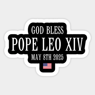God-Bless-Pope-Leo-XIV Sticker